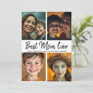 Carte Meilleure maman jamais   Photo personnalisée Fête 