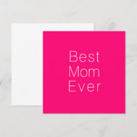 Meilleure maman Jamais rose chaud blanc simple min