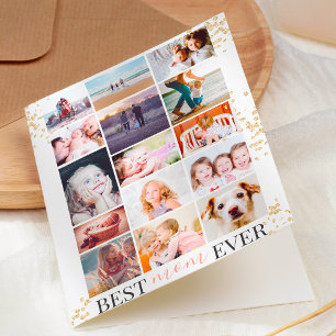 Carte Meilleure maman journee maman rose 15 collage phot
