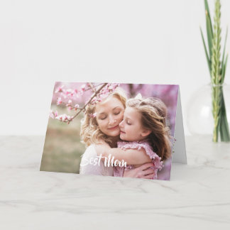 Carte Meilleure maman Personnaliser Photo Poème Fête des