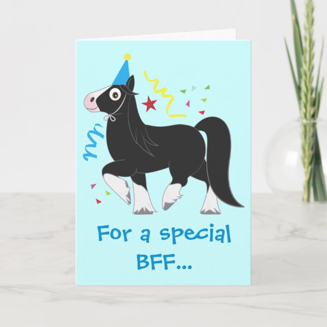 Carte Meilleurs amis pour toujours, BFF, Anniversaire av (Devant)