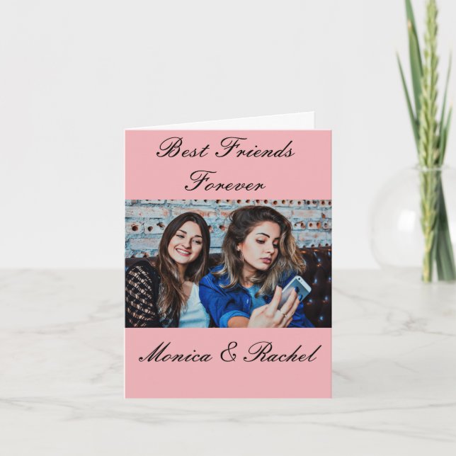 Carte Meilleurs amis pour toujours Photo personnalisée e (Devant)