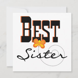 Carte Meilleurs cadeaux de papillon soeur
