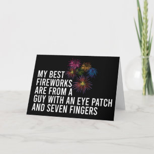 Carte Meilleurs feux d'artifice Funny Pyrotechnie 4 juil