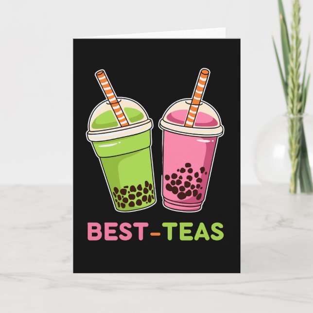 Carte Meilleurs thés kawaii boba bubble tea meilleures a (Devant)