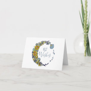Carte Meilleurs voeux Dandelion Circle Moon Design