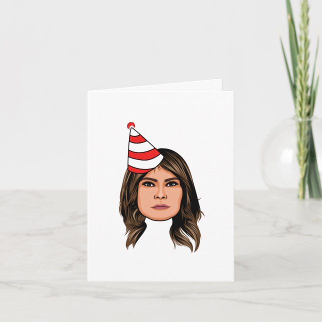 CARTE MELANIA TRUMP ANNIVERSAIRE (Devant)