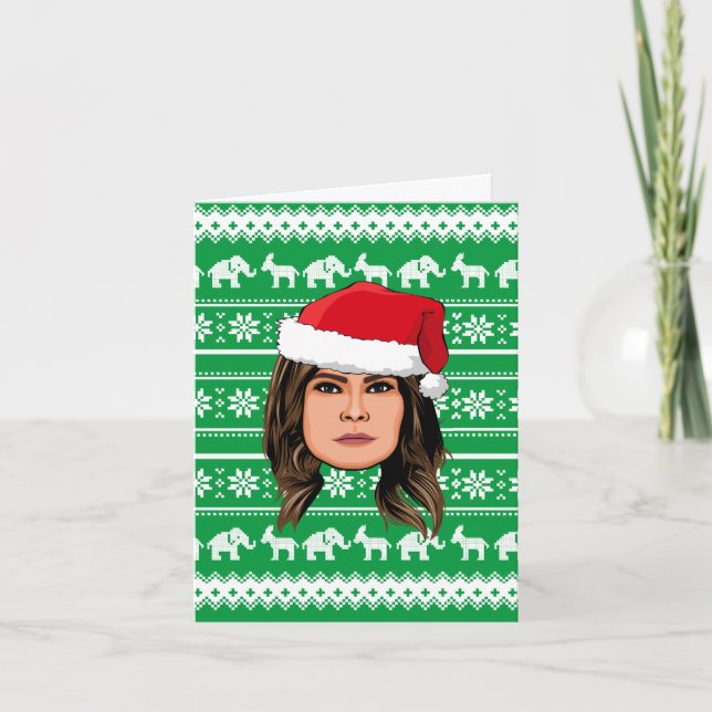 Carte MELANIA TRUMP Noël (Devant)