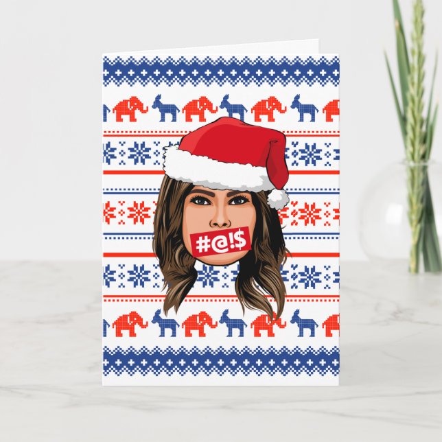 Carte MELANIA TRUMP Noël (Devant)