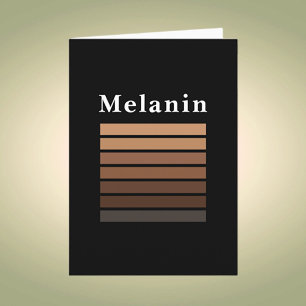 Carte Melanin Mois de l'histoire des Noirs afro-américai