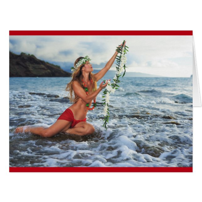 Carte Mele Kalikimaka (Devant horizontal)