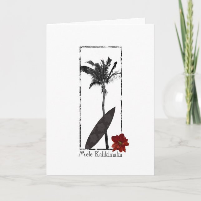Carte Mele Kalikimaka _ Joyeux Noël (Devant)