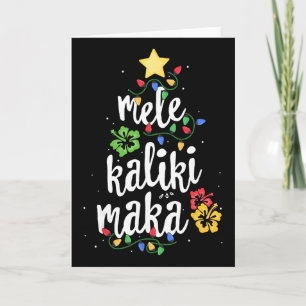 Carte Mele Kalikimaka pour femmes hawaïen Hawaii Noël