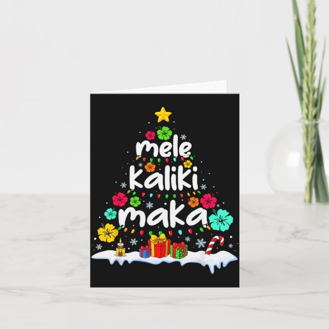 Carte Mele Kalikimaka Trocal Christmas Hawaiian Santa Xm (Devant)