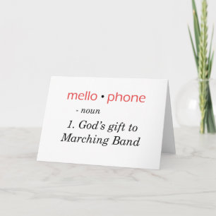 Carte Mellophone - Le don de Dieu à la bande
