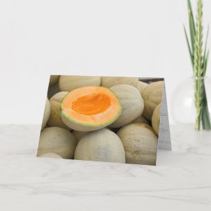 Carte melons de musc à demi-anniversaire