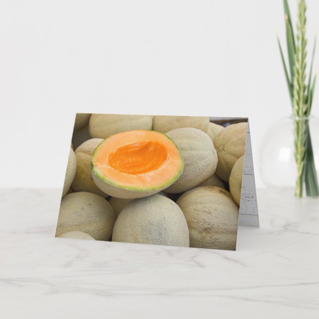 Carte melons de musc à demi-anniversaire (Devant)