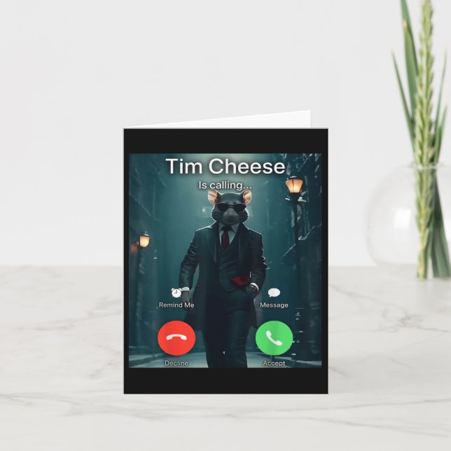 Carte Mème au fromage Tim (Devant)
