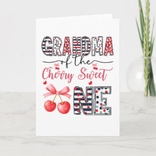 Carte Mémé Cerise Douce Un Anniversaire Mignon Famille