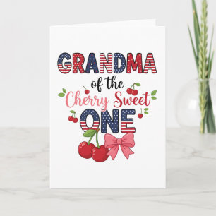 Carte Mémé Cerise Douce Un Joyeux Anniversaire Famille