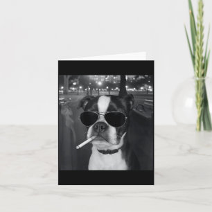 Carte Mème de chien qui fume drôle Cigarette Mème de chi