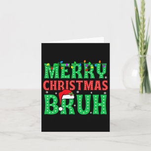 Carte Mème drôle de dire Bruh salutation frère ados garç