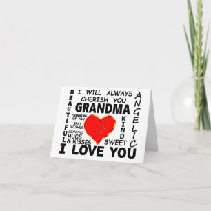 Carte Mémé je t'aime