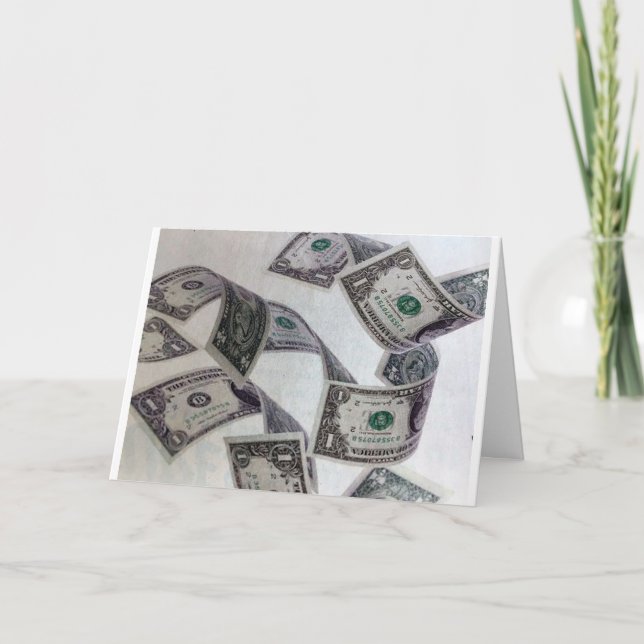 CARTE MÊME L'ARGENT EST HEUREUX IL EST **VOTRE ANNIVERSA (Devant)