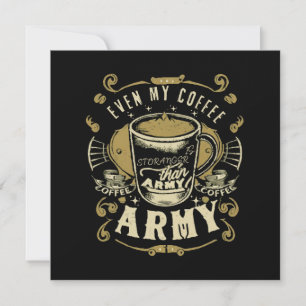 Carte Même mon café est plus fort que l'armée