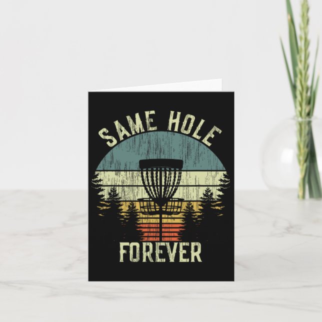 Carte Même Trou Forever Funny Disque Golf Bachelor Party (Devant)