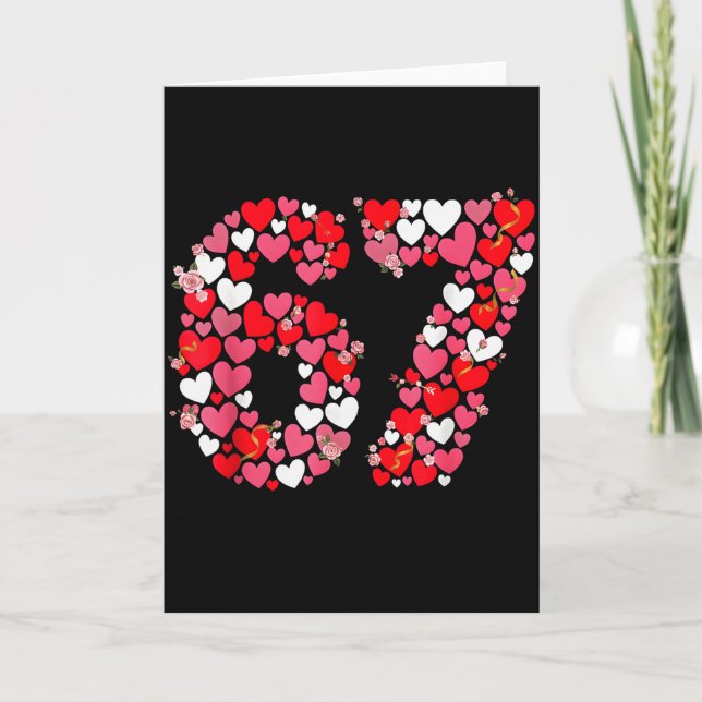 Carte Memes de la Saint-Valentin 67 Rempli de cœurs drôl (Devant)