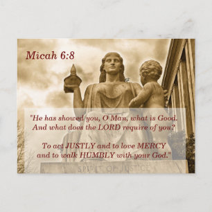Carte mémoire Micah 6 8 Écritures
