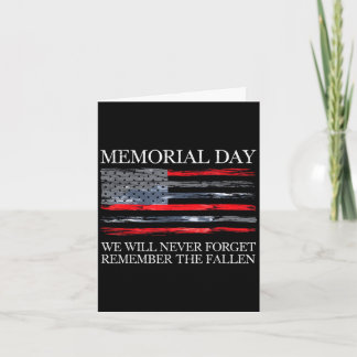 Carte Memorial day remember the fallen usa flag Memorial