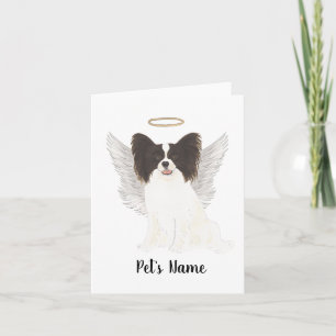 Carte Mémorial de la Sympathie du Papillon noir et blanc