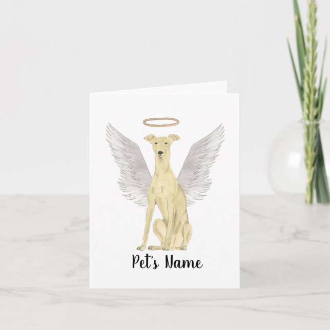 Carte Mémorial de la sympathie Greyhound Personnalisé (Devant)