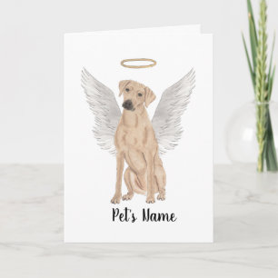 Carte Mémorial des Sympathies de Rhodesian Ridgeback
