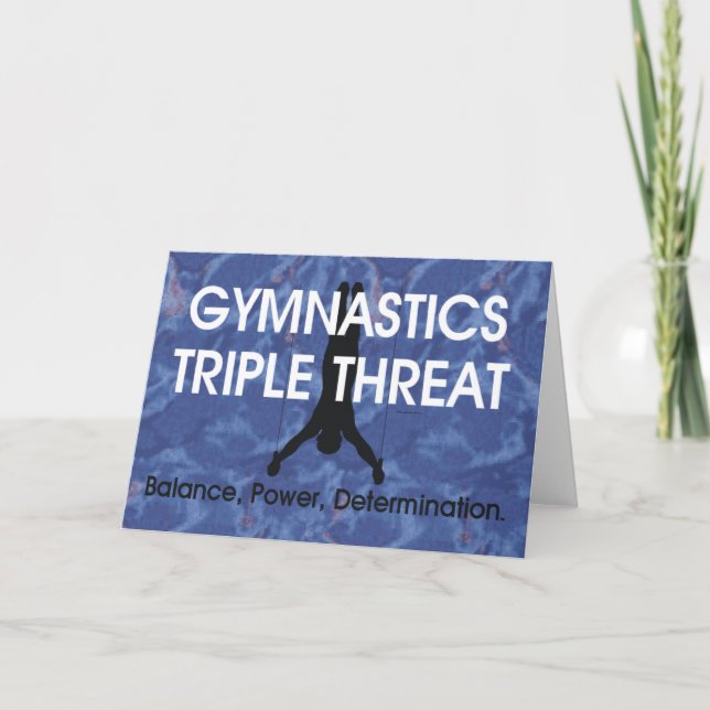 Carte Menace SUPÉRIEURE de triple de gymnastique (Devant)