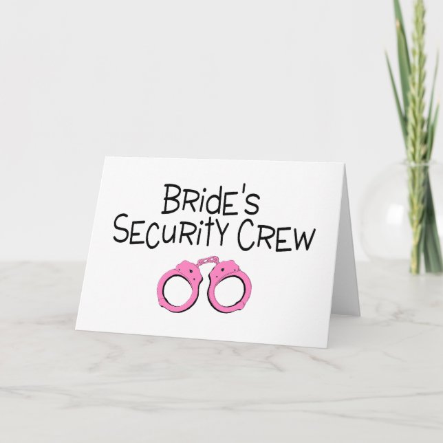 Carte Menottes de rose d'équipage de sécurité de jeunes (Devant)