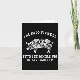 Carte Mens Drôle Im Dans Fitness Barbecue Fumeur Barberc