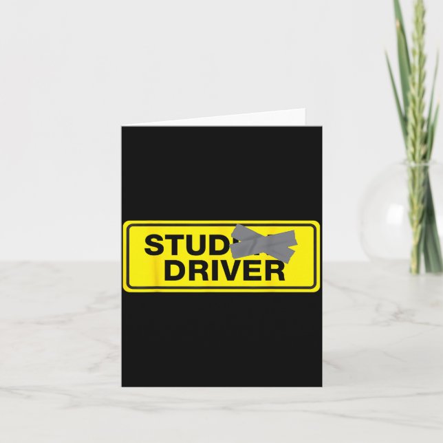 Carte Mens Funny New Driver  (Devant)
