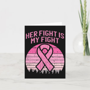 Carte Mens Son Combat Est Mon Feu Mari Cancer Du Sein Un
