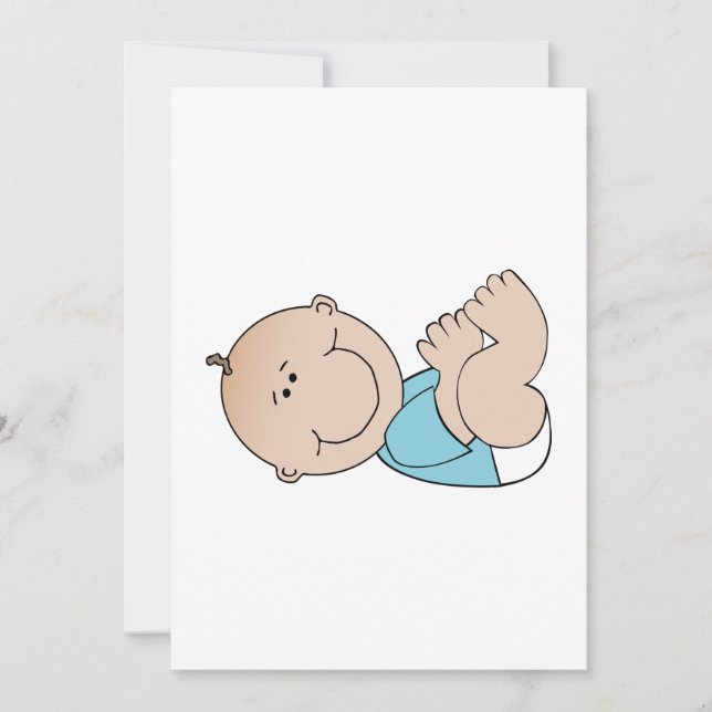 Carte Mensonge bébé garçon (Devant)