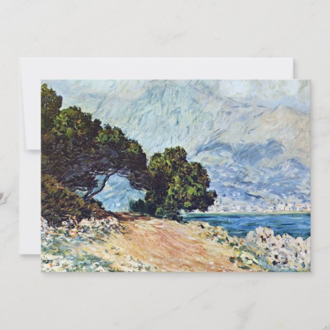Carte Menton vu du Cap Martin par Claude Monet (Devant)