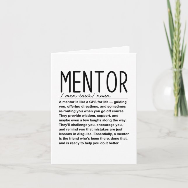 Carte Mentor (Devant)