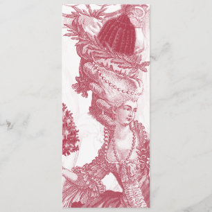 Carte Menu Joyeux Noel (rouge) pour Wendi