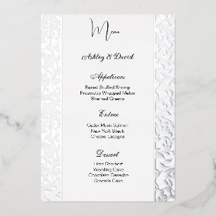 Carte menu Mariage