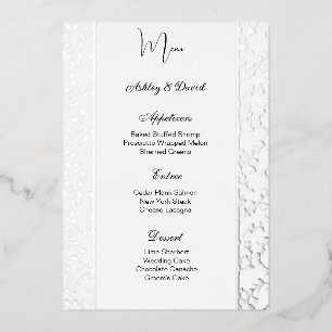 Carte menu Mariage