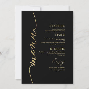 Carte Menu Mariage De Script Favorite Pour Plaque