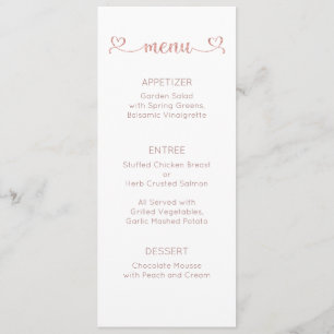 Carte Menu, Menu Mariage, Dîner, Déjeuner