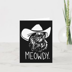 Carte Meowdy Texas Cat Meme